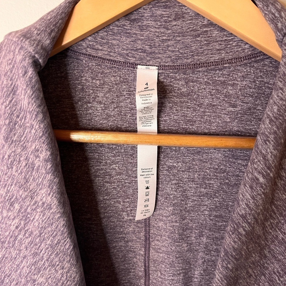 Lululemon Rulu Rally Wrap Heathered Graphite Purple 4 - Picture 10 of 13